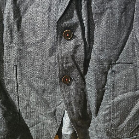UNTUCKIT Cotton Linen Blend Blazer Jacket - Size 42R - Picture 7 of 8